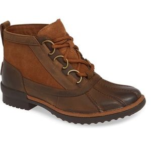 Ugg Brand new Heather Waterproof lace up bootie.